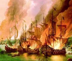 Cortez burning the Ships
